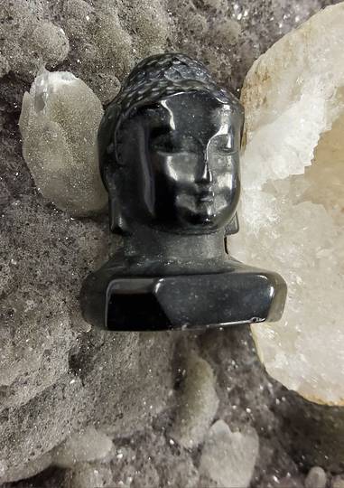 Obsidian Crystal Buddha